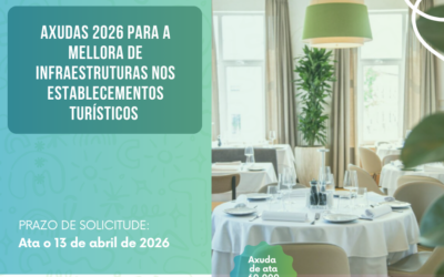 Aberto o prazo de subvencións do Goberno autonómico para mellorar as infraestruturas turísticas e de restauración
