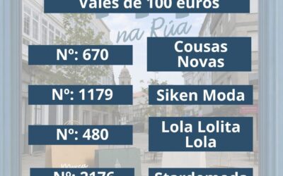 Estes son os números premiados no sorteo do Mercamelide na Rúa